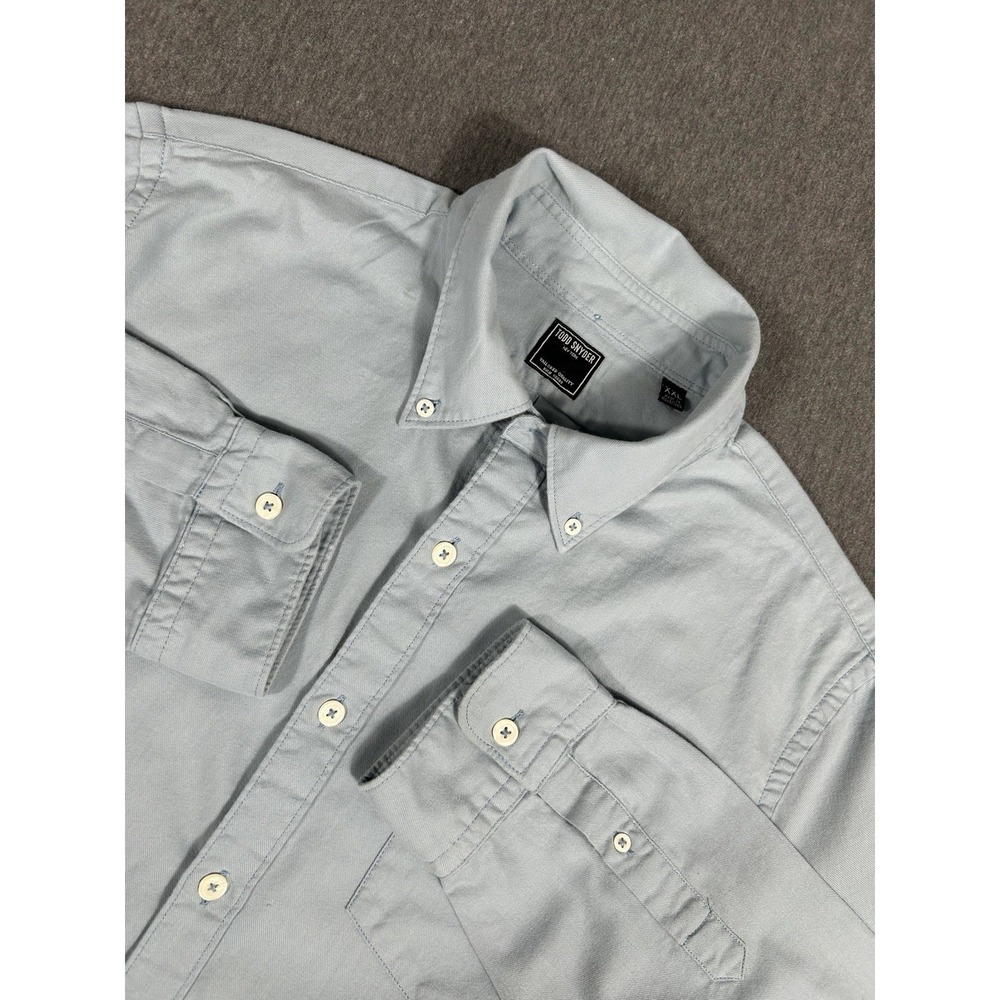 Todd Snyder New York Men's Light Blue Oxford Button Down Shirt Tailored 2XL